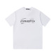 Summer New Men's Simple Versatile Printed Cotton Short-sleeved T-shirt White 2526#202460