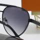 Attitude Exquisite Engraved Frame Gradient Color Large Lenses Trendy Versatile Sunglasses 3826