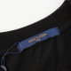 Summer New Men's Simple Versatile Printed Cotton Short-sleeved T-shirt Black 2526#202460