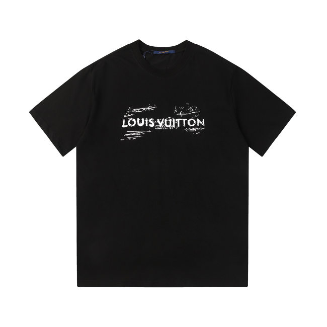 Louis Vuitton Summer New Men's Simple Versatile Printed Cotton Short ...