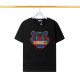 Summer New Unisex Fashion Tiger Logo Embroidery Loose Cotton Short-sleeved T-shirt Black 12006#202363