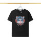 Summer New Unisex Fashion Tiger Logo Embroidery Loose Cotton Short-sleeved T-shirt Black 12007#202363
