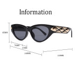 Malletage Golden Three-dimensional Pattern Decoration Gradient Color Lenses Fashionable Light-luxury Glasses 6133