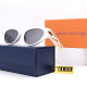 Malletage Golden Three-dimensional Pattern Decoration Gradient Color Lenses Fashionable Light-luxury Glasses 6133