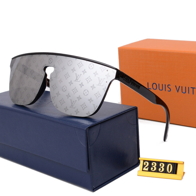 Waimea Integrated Gradient Color Large Lenses Minimalist Fashionable Travel Glasses 2330