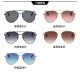 MNG Blaze Pilot Minimalist Style Metal Texture Lightweight Frame Gradient Color Lenses Fashionable Glasses 29635