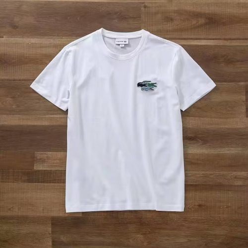 Summer Men's Adult Simple Embroidery Cotton Round Neck Short Sleeve T-Shirt