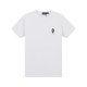 Summer Men's Adult Simple Bear Embroidery Cotton Round Neck Short Sleeve T Shirt