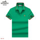 Men's Adult Simple Solid Color Cotton Short Sleeve Polo Shirt 8583