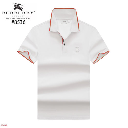 Men's Adult Simple Embroidered Logo Solid Color Cotton Short Sleeve Polo Shirt 8536