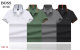Men's Adult Simple Solid Color Cotton Short Sleeve Polo Shirt 8570