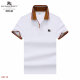Men's Adult Simple Embroidered Logo Solid Color Cotton Short Sleeve Polo Shirt 8548