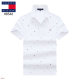 Men's Adult Simple Small Fresh Printed Cotton Short Sleeve Polo Shirt 8546