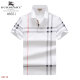 Men's Adult Fashion Striped Cotton Short Sleeve Polo Shirt 8551