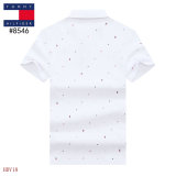 Men's Adult Simple Small Fresh Printed Cotton Short Sleeve Polo Shirt 8546