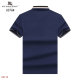 Men's Adult Simple Embroidered Logo Solid Color Cotton Short Sleeve Polo Shirt 8576