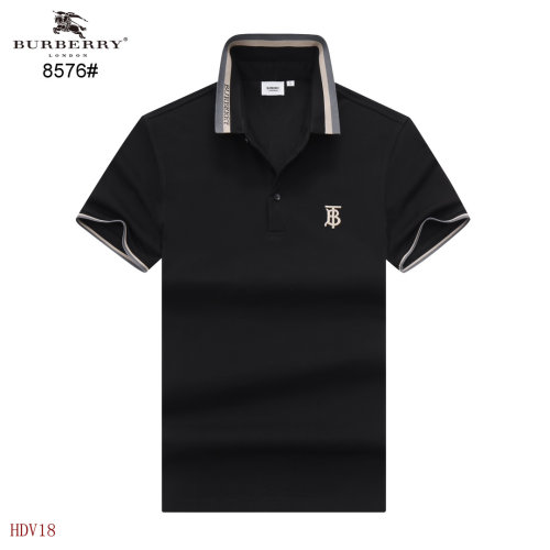 Men's Adult Simple Embroidered Logo Solid Color Cotton Short Sleeve Polo Shirt 8576