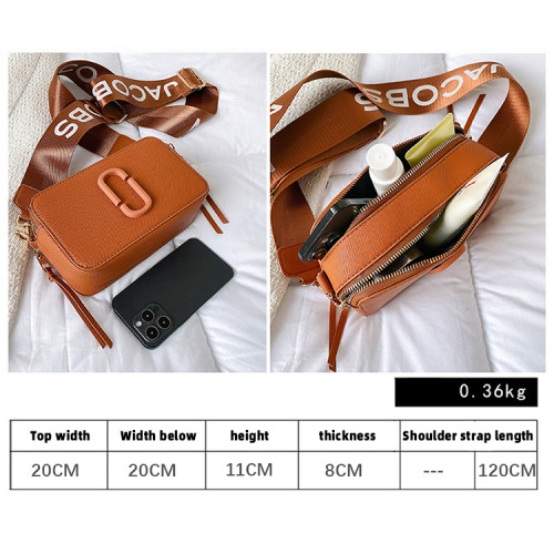 Women's Letter wide shoulder strap single shoulder bag crossbody bag camera bag 60135