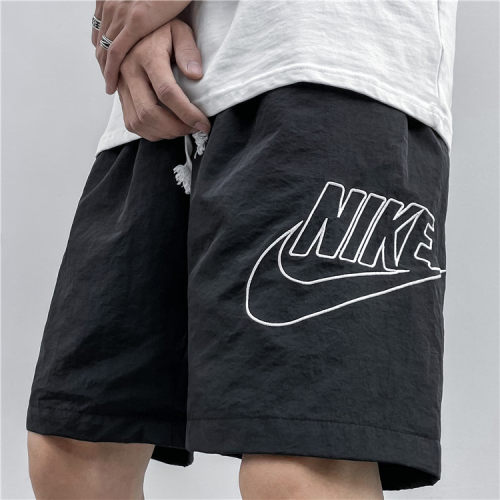 Sportswear Men's College Style Woven Shorts Black ZY-1619