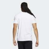 Men's Adult Fashion Print Cotton Casual Short Sleeve T-Shirt White FW-2458