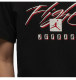 Men's Adult Fashion Print Cotton Casual Short Sleeve T-Shirt Black FB-7400