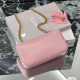 Women's Fashion Compact Shoulder Chain Bag Pink