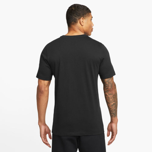 Men's Adult Fashion Print Cotton Casual Short Sleeve T-Shirt Black FW-2458