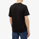 Men's Adult Simple Versatile Cotton Loose Casual Short Sleeve T-Shirt Black X-76010
