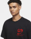 Summer Men's Adult Simple Printed Casual Short Sleeve T-Shirt Black DR-8067