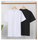 Summer Adult Simple Embroidery Hundred Casual Short Sleeve T-Shirt White XP-217