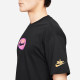 Summer Men's Adult Simple Printed Casual Short Sleeve T-Shirt Black FQ-3753