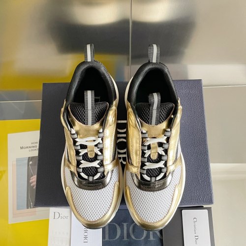 Adult Men's B22 Casual Sneaker White Black Gold-tone