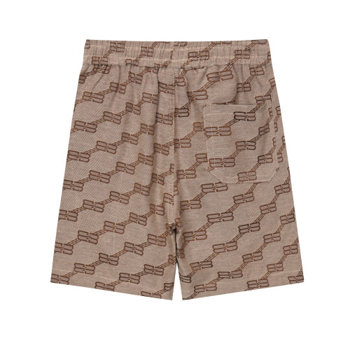 Summer Men's Adult Custom Jacquard Fabric Double B Letter Shorts 1313#202368