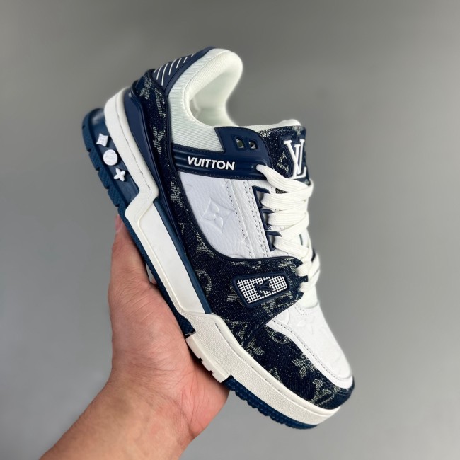 Adult Trainer Low Casual Sneaker Blue White