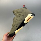 Adult Air Jordan 6 Retro Medium Olive Basketball Shoes CN1084-200