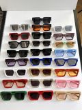 1:1 Millionaires Thick Gold Logo Decoration Gradient Lenses Fashionable Versatile Glasses 96008