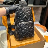 Avenue Sling Bag Men's Original Genuine leather Damier Infini Astral