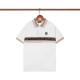 Summer Men's Simple Embroidered LOGO Cotton Casual Short Sleeve POLO Shirt White P101