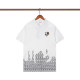 Summer Men's Fashion Embroidered Logo Jacquard Casual Short Sleeve Polo Shirt White P102