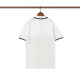 Summer Men's Simple Jacquard Logo Versatile Casual Short-Sleeved Polo Shirt White P92