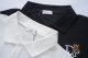 Summer Men's Fashion Embroidered Logo Jacquard Casual Short Sleeve Polo Shirt White P102