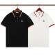 Summer Men's Simple Embroidered Logo Casual Short Sleeve Polo Shirt Black P80