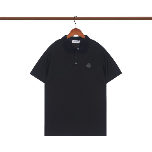 Summer Men's Simple Versatile Casual Short Sleeve Polo Shirt Black P108