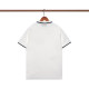Summer Men's Simple Embroidered Logo Casual Short Sleeve Polo Shirt White P106