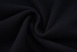 Summer Men's Simple Versatile Casual Short Sleeve Polo Shirt Black P109