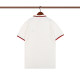 Summer Men's Simple Embroidered Logo Casual Short Sleeve Polo Shirt White P80