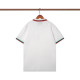Summer Men's Simple Embroidered Logo Casual Short Sleeve Polo Shirt White P105