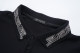 Summer Men's Simple Embroidered Logo Casual Short Sleeve Polo Shirt Black P97