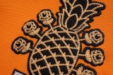 Summer Men's Pineapple Embroidered Logo Casual Short Sleeve Polo Shirt Orange P107