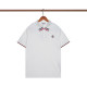 Summer Men's Simple Versatile Casual Short Sleeve Polo Shirt White P112